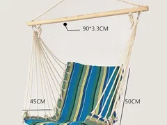 Hamac tip leagan pentru o persoana, suport lemn, 50x50x45 cm